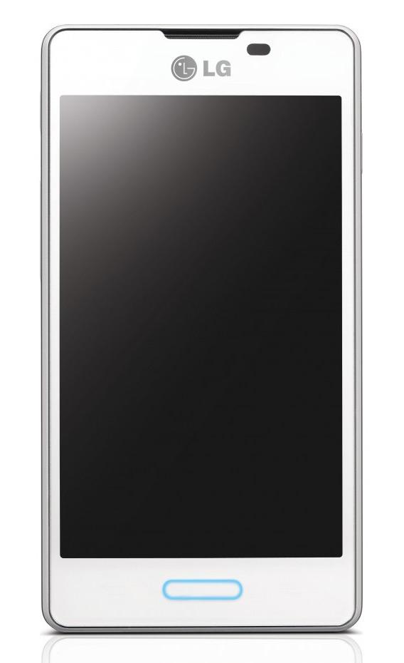 LG Optimus L5 II blanco vista frontal
