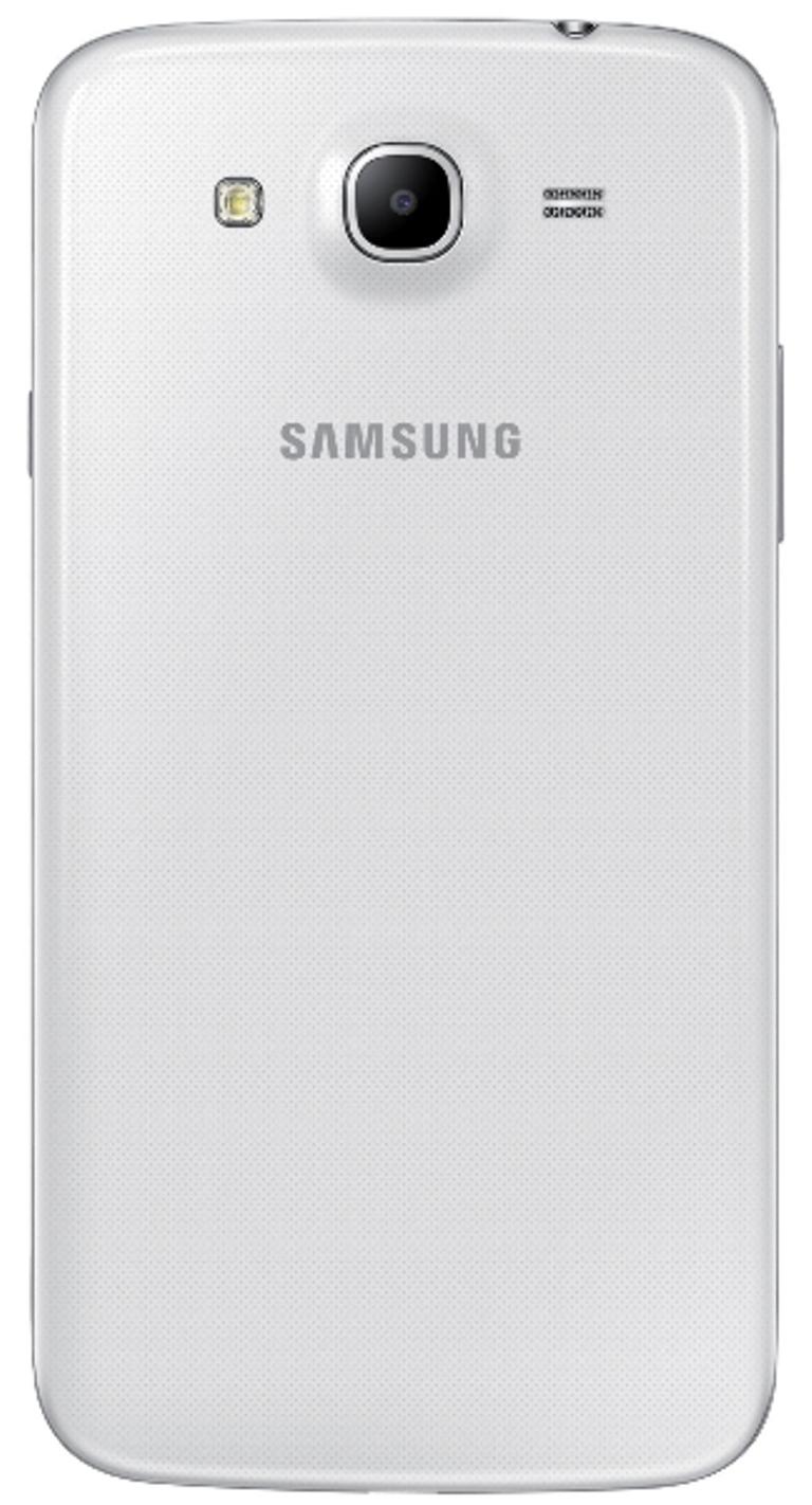 Samsung Galaxy Mega 5.8 blanco vista trasera