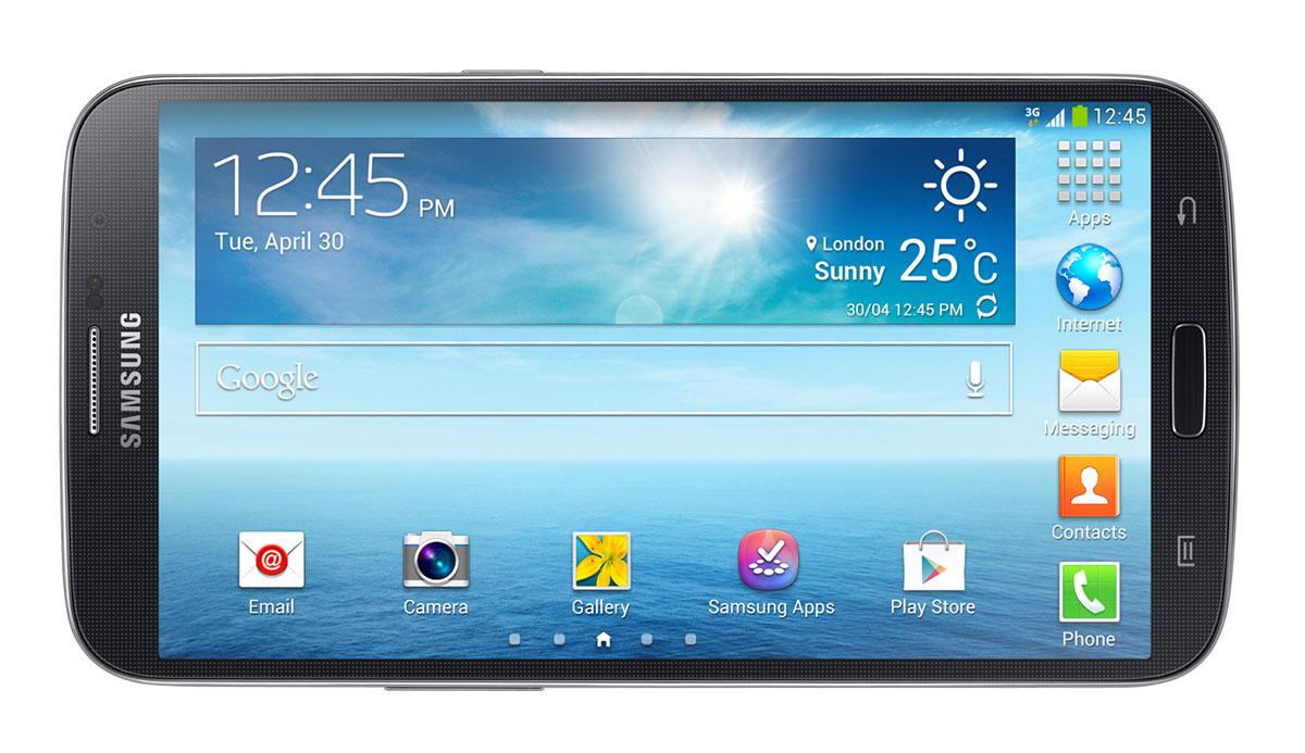 Samsung Galaxy Mega 6.3 vista apaisada de la pantalla