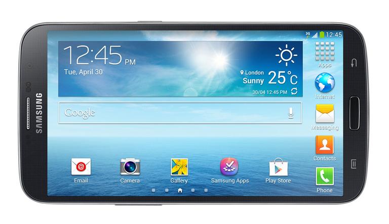 Samsung Galaxy Mega 6.3 vista apaisada de la pantalla