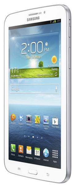 Samsung Galaxy Tab 3 blanco vista lateral