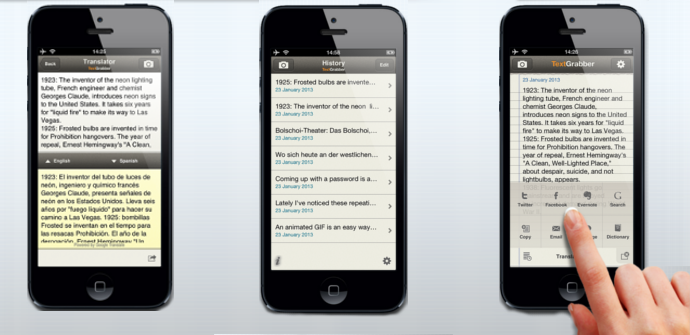 Probamos ABBYY TextGrabber, el traductor gráfico para iOS