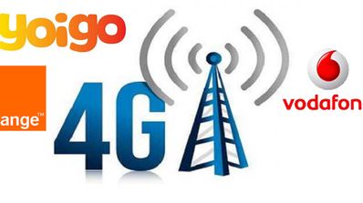 Mapa de cobertura 4G en España para 2013.