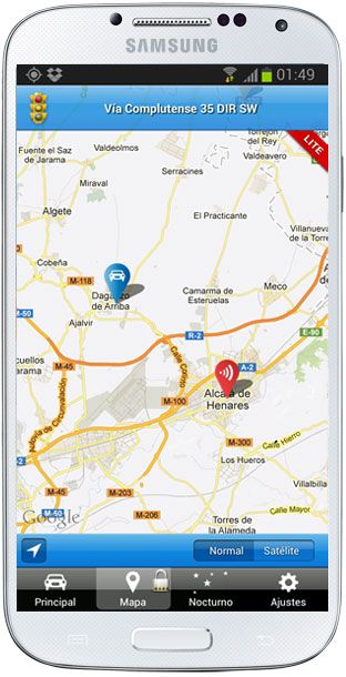 Mapa en Avisador Radares S