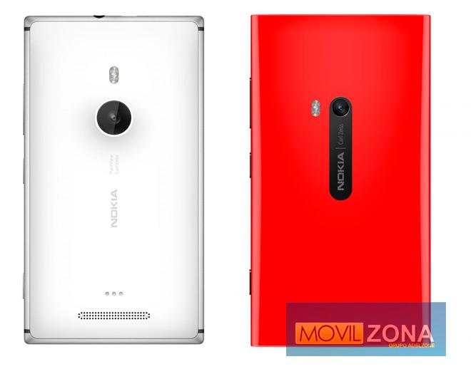 Trasera de los Nokia Lumia 925 y Lumia 920