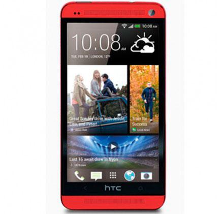 HTC One con carcasa roja