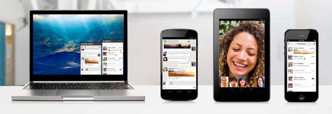 Google Hangouts compatible con Android, iOS y Chrome