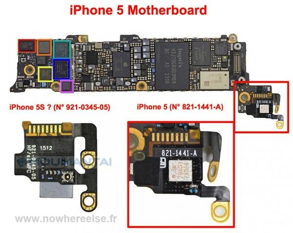 Un minorista japonés filtra nuevas imágenes de piezas del iPhone 5S.
