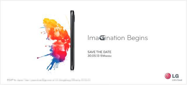 Invitación de LG para la posible presentación del LG Optimus G2