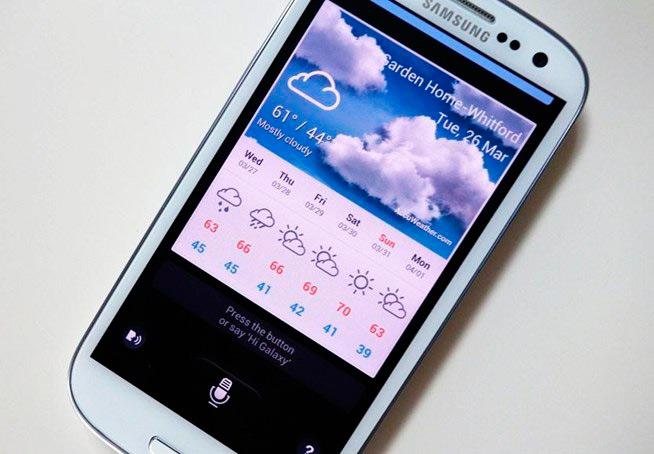 Google Now en funcionamiento en un Samsung Galaxy S4