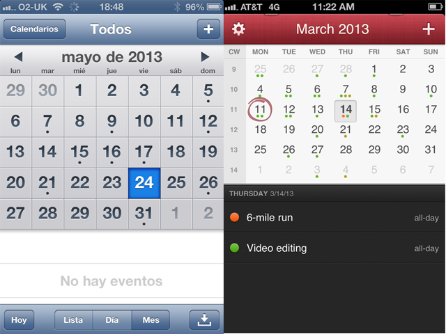 calendar app ios