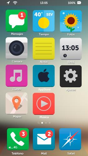 Interfaz conceptual de iOS 7