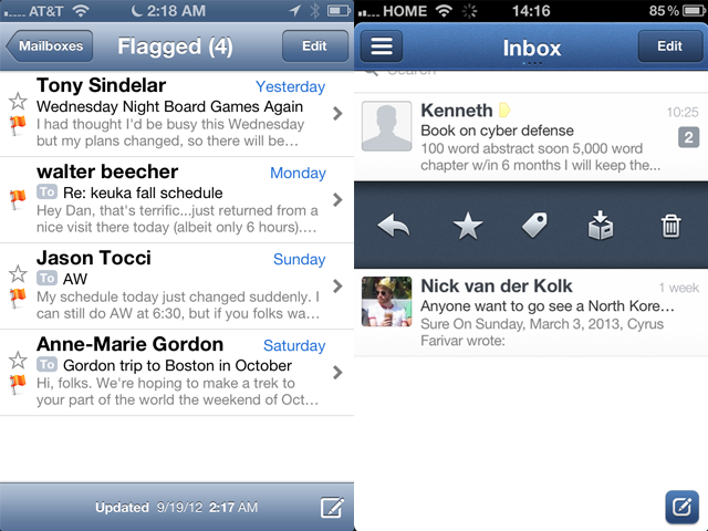 mail apps ios