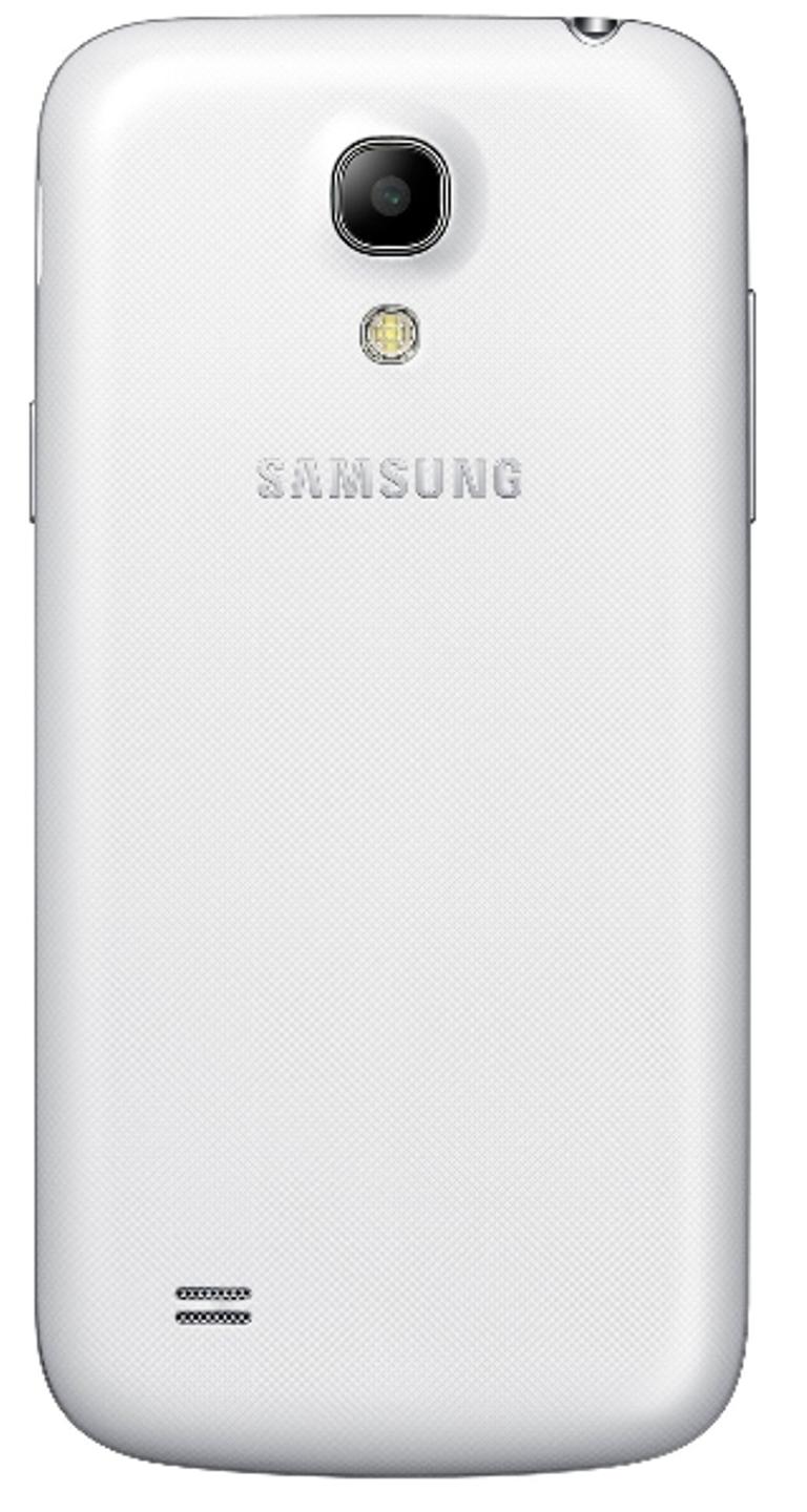 Samsung Galaxy S4 Mini blanco vista trasera
