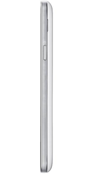 Samsung Galaxy S4 Mini blanco vista trasera lateral