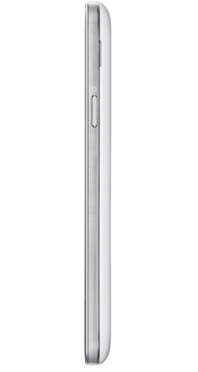 Samsung Galaxy S4 Mini blanco vista trasera lateral