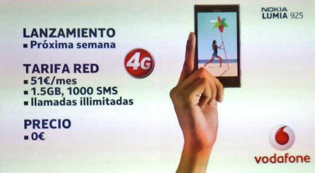 Nokia Lumia 925 con Vodafone