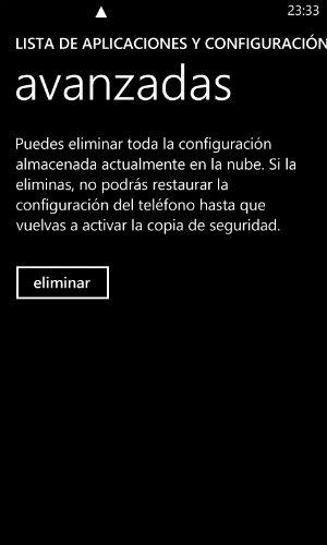 Nokia Lumia 820 copia de seguridad