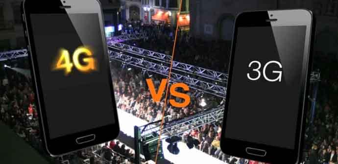Comparativa 4G vs 3G subiendo un vídeo a Facebook.