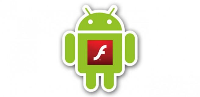 Logotipo de Android y Adoble Flash