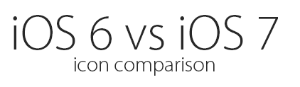 ios7 vs ios6 iconos