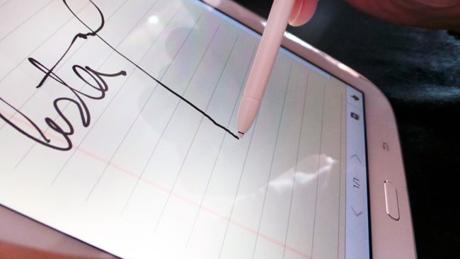 Escribiendo con el Stylus en el Samsung Galaxy Note 8.0
