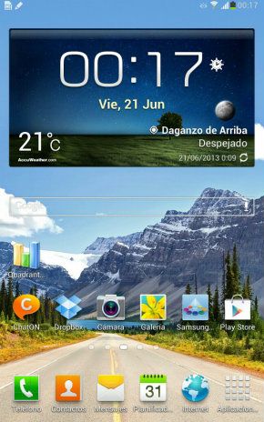 Escritorio del Samsung Galaxy Note 8.0