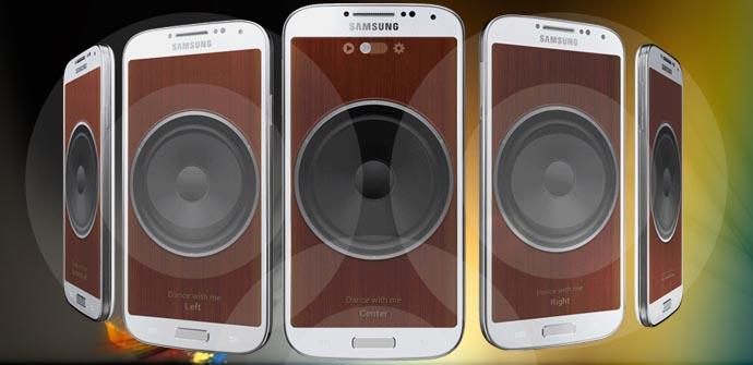 Cuatro Galaxy S4 compartiendo música, vídeo.