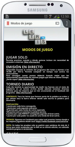 Ayuda en Letris