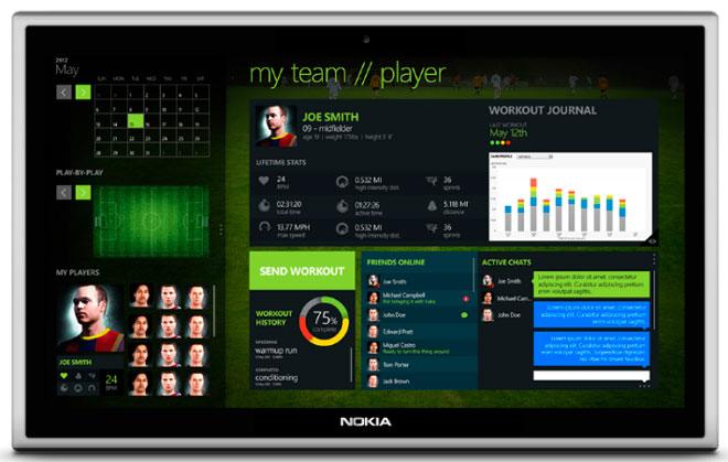 Nokia Tablet con aplicación Adidas