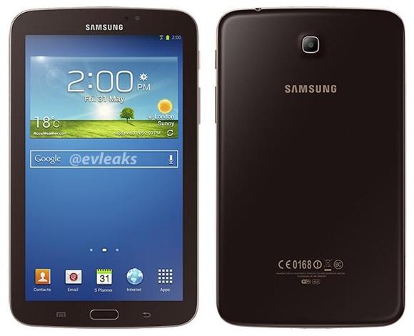Tablet Samsung Galaxy 3 7 de color marrón