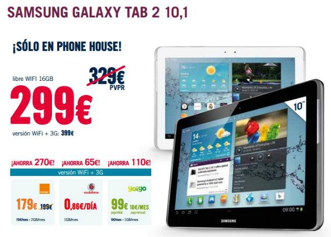 Samsung Galaxy Tab 2 10.0 con The Phone House