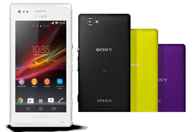 Colores disponibles para el Sony Xperia M