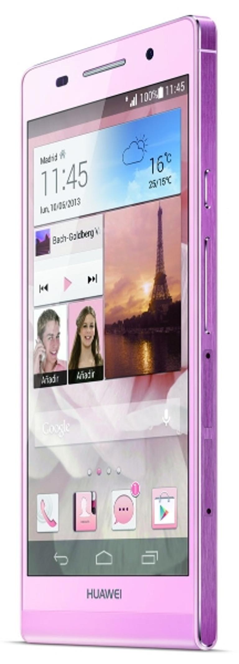 Huawei Ascend P6 en color rosa