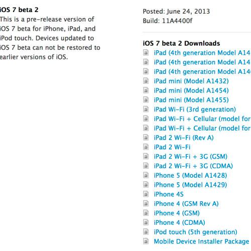 Soporte para iPad en iOS Beta 2
