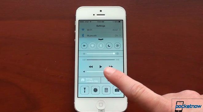 Centro de control en iOS 7