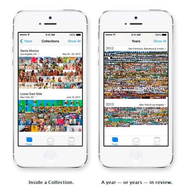 Gestión de fotos en iOS 7