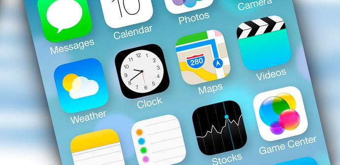 Así luce el nuevo aspecto de iOS 7 del Apple.