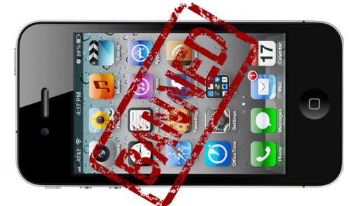 iphone4 prohibido