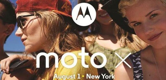 Invitacion a la presnetación del Motorola Moto X