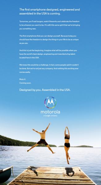 El Motorola X Phone será el primer smartphone customizable por el usuario.