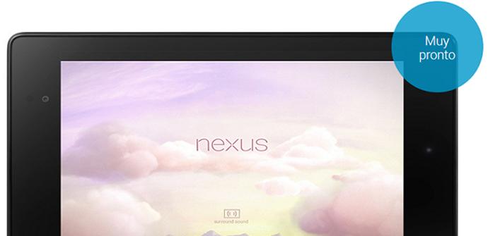 El nuevo Nexus 7 ya tiene página web en España.