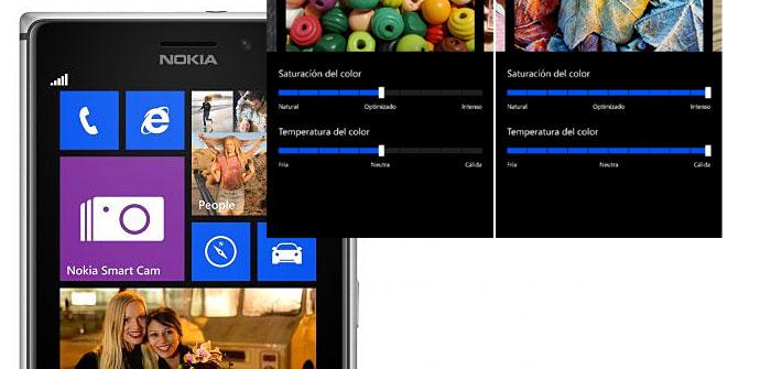 Nokia Lumia 925 ajustes de temperatura de color