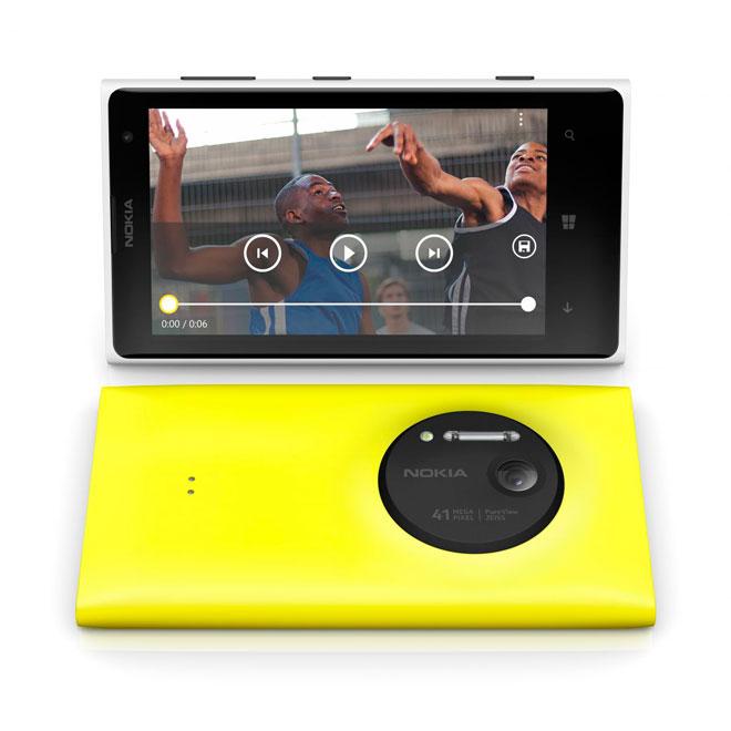 Nokia Lumia 1020 en amarillo