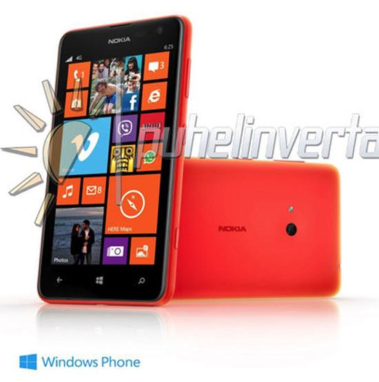 Nokia Lumia 625 con carcasa naranja
