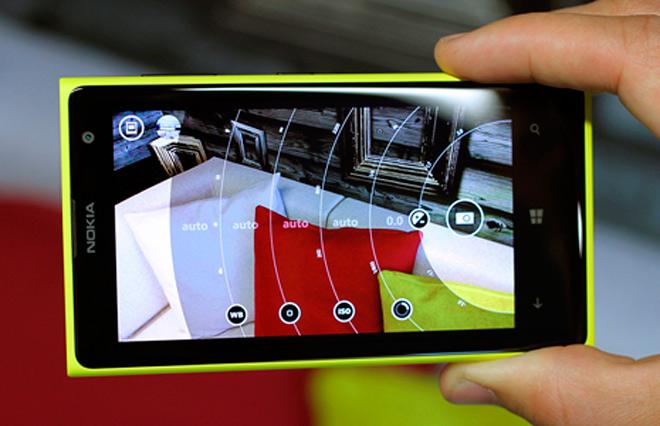 Interfaz de la aplicacion Nokia Pro Camera