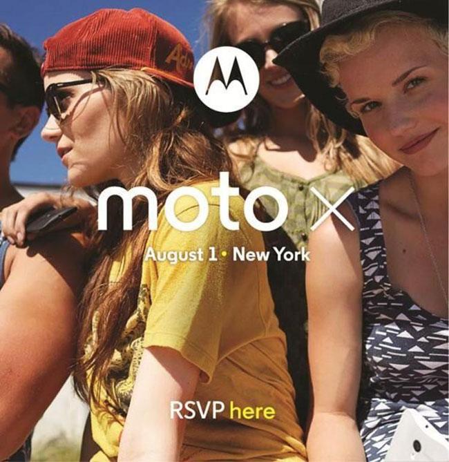Invitación al evento del Motorola Moto X