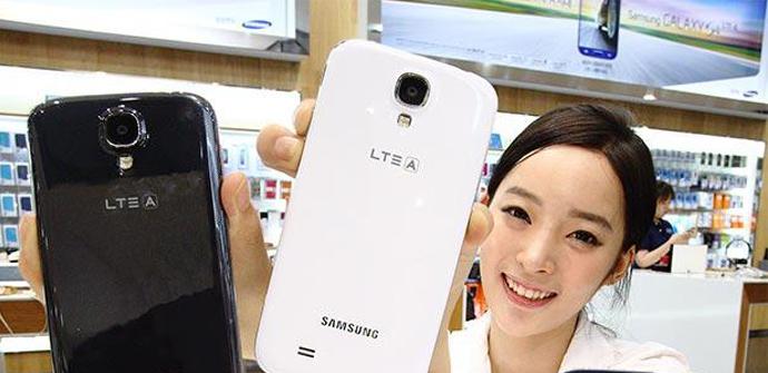 El Samsung Galaxy S4 LTE-Advanced estará disponible en negro y blanco.