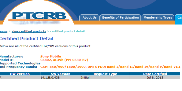 Aparece el primer firmware certificado para el Sony Xperia Z Ultra.