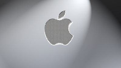 Logotipo de Apple en gris